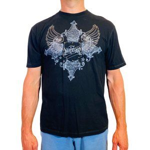 No Fear Men's L Black S/L Tee